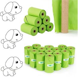 Biodegradable Garbage Pet Waste Poop Bags Degradable Material Dog Poop Bag Compostable Outdoor Clean Environmental Garbage Bag 240130