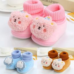 Boots Winter Baby Cute Cartoon Anmal Shoes Thicked Warm Snow Booties For Infant Soft Sole Born Toddler Walking