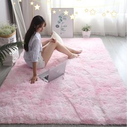 Pink Kids Carpet For Girls Bedroom Decoration Nordic large Living Rooms Rugs Fluffy Hall Carpets Soft Plush Nursery Play Mats 240131