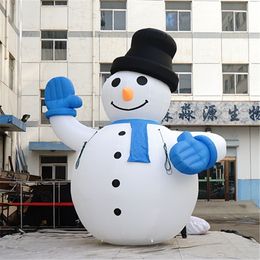 wholesale 8mH (26ft) With blower Inflatable Balloon Snowman With Strip For Nightclub Christmas Stage Event Decor Cchristmas Decorations