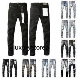 Purple Jeans Denim Trousers Mens Designer Jean Womens Black Pants High1 Quality Straight Design Retro Streetwear Casual Sweatpants Cargo Hip Hop Pant