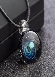 ball, cosmic Pendant Necklace, chain chain, , the same type of Glass pendant, Star ball.2120569