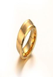 wedding ring 8mm gold Colour Tungsten carbide wedding Ring for Men and woman Middle brushed in USA and Europe2013033