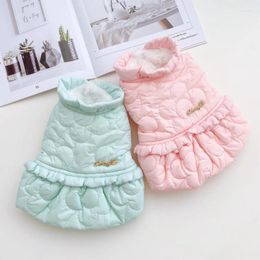 Dog Apparel Winter Dress Cat Skirt Puppy Costume Small Clothes Chihuahua Yorkshire Terriers Pomeranian Bichon Poodel Clothing Coat