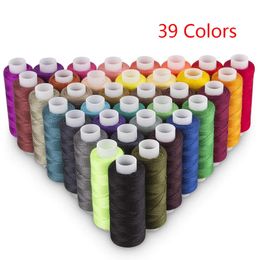 39 Colour polyester yarn sewing and winding machine hand embroidered 150 Metres per shaft durable household sewing set 240208