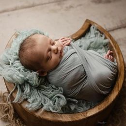 Studio born Pography Props Baby Shoot Accessori Wooden Barrel Charcoal Burning Craft Container Fullmoon Posing 240125