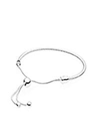 Silver Authentic 925 Sterling Hand rope Bracelets for Adjustable size Women Wedding Gift Jewelry Bracelet with Original box6015200