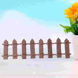 Garden Decorations Decorate House Christmas Mini Decorative Fence Panel Bamboo Wood Picket