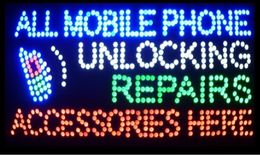 15 5 x27 5 indoor ultra bright flashing repairs all mobile phone unlocking accessories business shop sign of led2592660