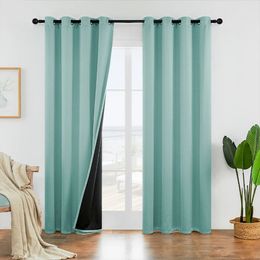 1 Pc Blackout Curtain Thermal InsulatedRoom Darkening And Light Reducing Curtain For Study Bedroom Kitchen Living Room Decor 240118