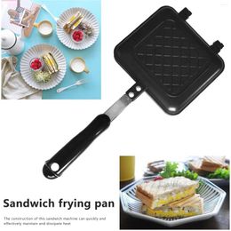 Pans Bread Barbecue Plate Aluminum Alloy Double Sided Frying Pan Easy Clean Sandwich Baking For Breakfast Pancakes Toast Omelets