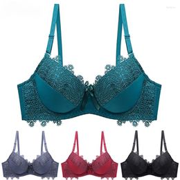 Bras 2024 Lace Push Up Women Bra Set Solid BC Cup Lingerie Underwear For Black Red Beige Damas Sexy Linergrie