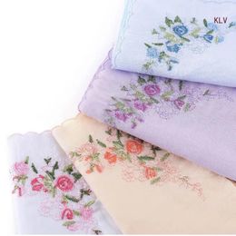 Bow Ties Flower Embroidery Pocket Handkerchief For Sweating Ladies Weddings Fitness Enthusiasts And Adventurers