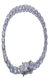 Platinum Plated 925 Sterling Sier Created Moissanite Gemstone Diamond Tennis Bracelet for Women Wedding Fine Jewellery Whole6048996