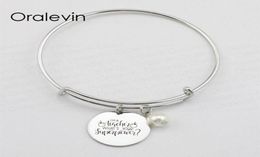 I039M A TEACHER WHAT039S YOUR SUPERPOWER Inspirational Hand Stamped Engraved Custom Pendant Expandable Bracelet Diy Jewellery 3675278