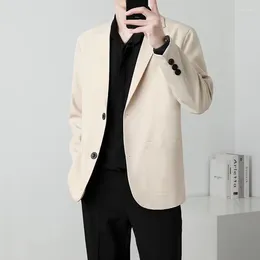 Men's Suits 2024 Light Mature Style Blazer Jacket / Business Loose Leisure Korean-style Slim Fit Single Western Coat Men