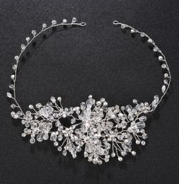 Fashion Handmade Full Austrian Crystal Headbands Wedding Hairpieces Princess Tiaras and Crowns Women Hair Jewellery Vine JCG0111270158