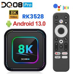 DQ08 Pro RGB Smart TV Box Android 13 RK3528 Quad Core Support 8K Video 4K 24 5G Wifi6 BT Google Voice 2G16G 4GB 32GB 64GB 128GB 240130