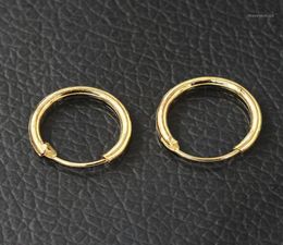 2018 Men Women Smooth Round Circle Earring Small Loop Hoop Earrings Gold Colour Silver Huggie Jewellery Simple Ear Accessories17705266