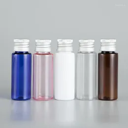 Storage Bottles 20ML X 100 Empty Plastic Cosmetic Container Aluminum Screw Cap Shampoo Washing Package Liquid Soap Perfume