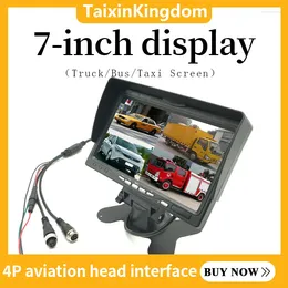 Manufacturer 7-inch Car Monitor 8-35V Wide Voltage Ambulance/fire Truck IPS High-definition Monitoring Screen