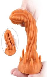 Massage Anal Plug Dildo with Powerful Suction Cup Soft Silicone Material Butt Plug Penis Gspot Vaginal Stimulator Prostate Massag3865649