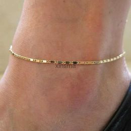 Anklets Fine Sexy Anklet Ankle Bracelet Cheville Barefoot Sandals Foot Jewellery Leg Chain on Foot Pulsera Tobillo for Women Anklet YQ240208