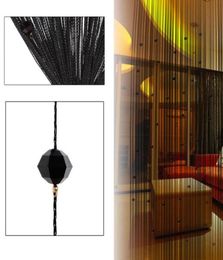 Tassel Curtain Crystal Beads Tassel Silk String Curtain Window Door Divider Sheer Curtains Valance Door Windows Panel Curtain Livi4946076