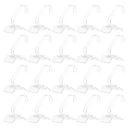 Jewelry Pouches 20 Pcs Bracket Watch Stand Display Shelf Desktop Monitor Plastic Transparent Holder