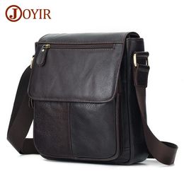 JOYIR Genuine Cowhide Leather Men Vintage Handbags Flap Men's Shoulder Bags Casual Messenger Bags Fashion Crossbody Bag 240118