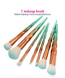 7pcsset Makeup Brushes Set Professional Blush Powder Foundation Eyebrow Eyeshadow Contour Highlight Blending Cosmetic Brush2516375