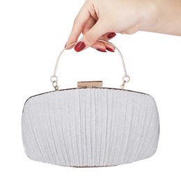 Bohemian style Evening Bags Pleated Dinner Bag Women's Handbag Banquet Dress