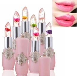 Flower Lipstick 6 Colours Jelly Transparent Temperature Change Matte Lip Balm Winter Lips Protector Waterproof 38G7397109