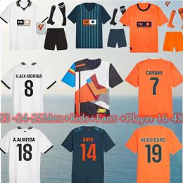 23 24 25 Valencias soccer jerseys CAVANI GUEDES GAMEIRO camisetas de futbol Gaya men kids kit football shirts 2023 2024 Rivero C.SOLER Cheryshev child adults uniform 8