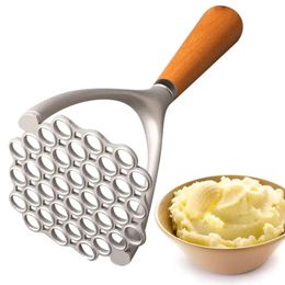 Manual Potato Masher Meat Potato Pressor Tool Whisk Food Cutter Crusher Home Kitchen Gadgets Multifunctional Garlic Pusher 240130