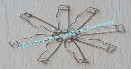 pack of 1000 pcs 19 mm steel Fancy crimp shaped badge clip safety pin 3681323