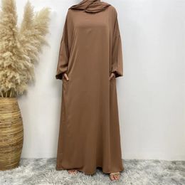 Ethnic Clothing Eid Mubarak Abaya Casual Muslim Women Long Maxi Dress Turkish Dubai Kaftan Islamic Arab Robe Ramadan Femme Jalabiya Caftan