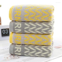 Towel 2 Colour Available Cotton Face Good Morning Jacquard Towels Home Bathroom Decor Wall Hanging Striped Wash