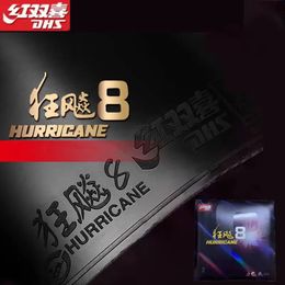 Hurricane 8 Table Tennis Rubber PipsIn Original Ping Pong Large Pore Sponge Hurricane8 H8 240124