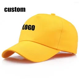 Ball Caps Custom Solid 5 Panel Baseball For Men Women Cotton Snapback Hip Hop Hats Girls Boys Outdoor Sport Casual Gorros Wholesale