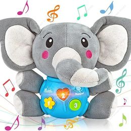 Plush Animal Music Baby Toy Cute Stuffed Light Up born Musical Toys for Infant Babies Boys Girls Toddlers Gifts 240119