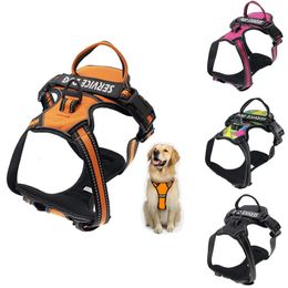 Reflective Dog Harness Leash Adjustable Mesh Pet Collar Chest Strap Leash Harnesses With Traction Rope Pet Accessories 240125