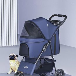 Dog Carrier Lightweight And Foldable Pet Cart For Dogs Cats Teddy Strollers Outdoor Carts