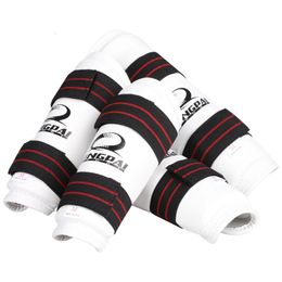 1 Pair Shin Guard For Kick Boxing MMA Karate Taekwondo Sanda Fight Protective Equipment Muay Thai Protector Shin Arm Leg Guards 240124