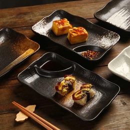 Plates Ceramic Pane With Vinegar Plate Snack Dumpling Sushi Dish Japanese And Korean Style Barbecue Dim Sum