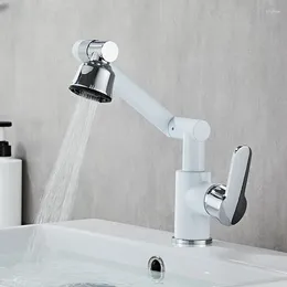 Kitchen Faucets Rotating Basin Faucet And Cold Bathroom Cabinet Washing Hands Head Four-gear Nozzle Copper