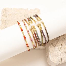 Charm Bracelets ZMZY Tiny Bracelet Vintage Jewelry 2024 Natural Stone For Women Miyuki Beads Pulsera Small Beaded String