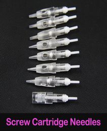 50pcs High Quality 8mm 1r3r5r5f7f Screw Cartridge Needle For Micropigmentation Device Permanent Makeup Machine With Panel1019734