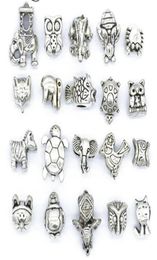 Mix Style Beads Antique Silver Plated Alloy Big Hole Charms Spacer Beads fit bracelet DIY Jewelry Necklaces Pendants cha91996399206836