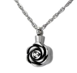 Cremation Jewelry Rose Urn Necklace for Ashes Keepsake Memorial Pendant Locket Stainless Steel Waterproof Remembrance Necklace7218959